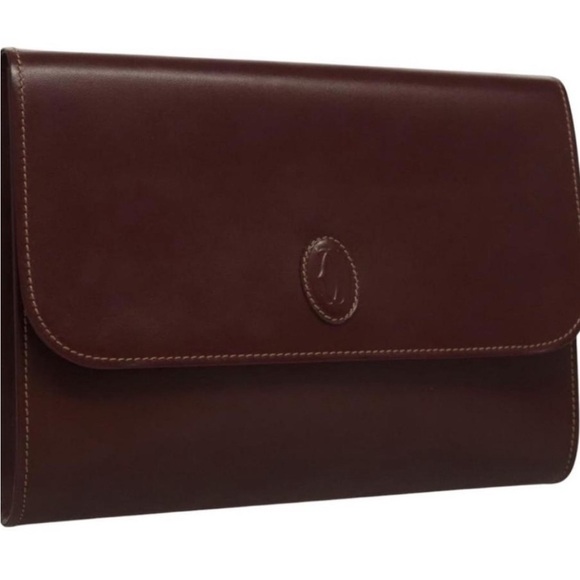 Cartier Handbags - Chic Cartier Leather Women's Clutch